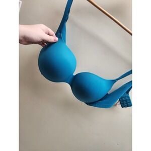 Victorias Secret Perfect Shape Push Up Bra Teal Blue 38D DB5